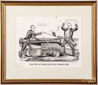 Currier & Ives South Carolina's Ultimatum lithograph