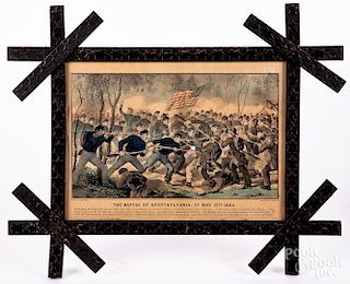 Two Currier & Ives Civil War color lithographs