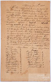 1808 Third Class of Harvard College document