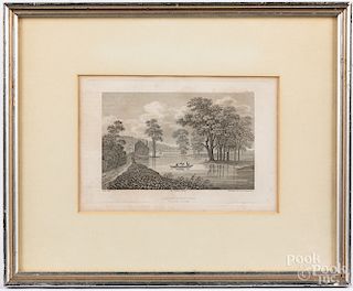 Three German engravings of American landscapes