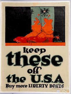 WWI propaganda original lithograph by John Norton