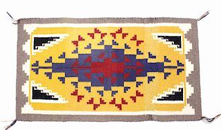 Navajo Native American Ganado Rug; Nellie Becenti
