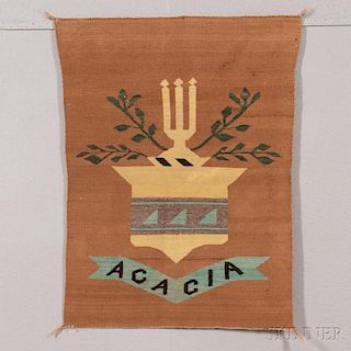 Navajo "Acacia" Fraternity Weaving