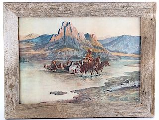 Return of the Renegades, C.M. Russell Framed Print