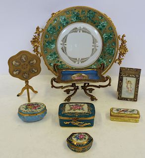 Bronze Mounted Sevres Porcelain And Other Cabinet