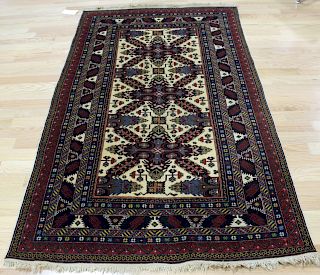 A Vintage And Finely Hand Woven Kazak Style Carpet