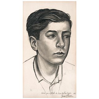 JUAN O'GORMAN, Estudio para el retrato de César Martino Servín.