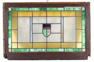 19th Century Art Deco Stained Glass Window