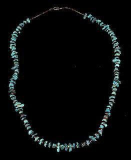 Navajo Turquoise Mountain & Heishe Shell Necklace