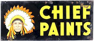 Mid 20th Century Chief Paints Advertising Sign