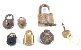 Antique Steel and Brass Locks