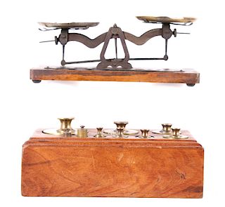 Early 1900"s Roberval Trade Scale w/ Weights