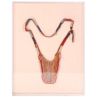 An African beaded necklace.
