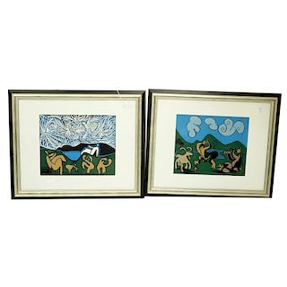 Two (2) After: Pablo Picasso (1881 - 1973) Prints
