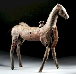 19th C. Mexican Wooden Horse