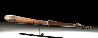 Early 20th C. Papua New Guinea Wood Sago Pounder