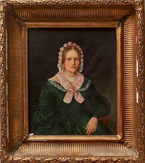 Johann Till Attri. Portrait of Woman Oil on Canvas