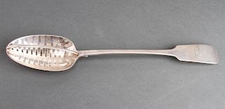 Peter Weeks Irish Silver Rare Straining Spoon
