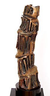 Esther Fuhrman "Tower Series" Bronze Sculpture