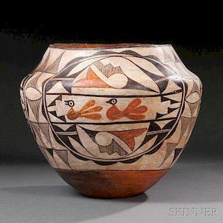 Acoma Polychrome Pottery Jar