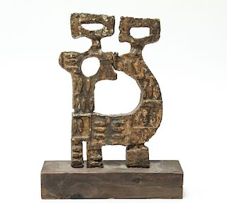 F. Maud Modern Metal Abstract Sculpture