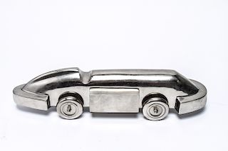 Mid-Century Chrome & Aluminum Car Sculpture