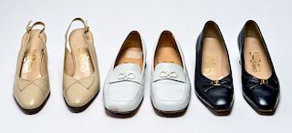 Salvatore Ferragamo Designer Shoes, 3 Pairs