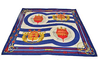 Hermes "Chateaux D'Arriere" Silk Scarf