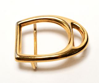 Gucci Italy Gold-Tone Belt Buckle
