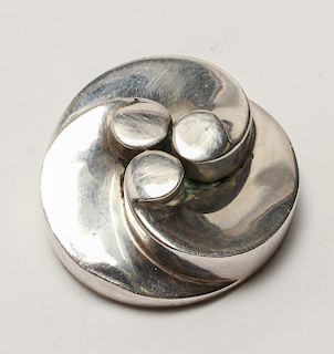 Taxco Sterling Silver Modern Brooch / Pendant