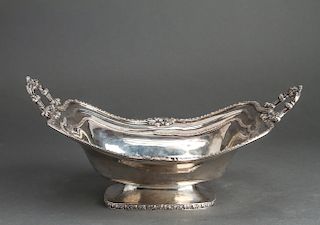 I. W. Forbes Silver Two Handled Basket / Bowl