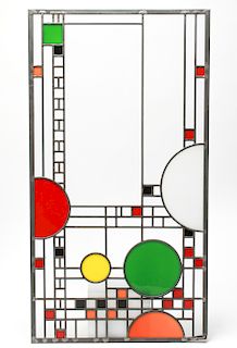Oakbrook Esser F.L. Wright Stained Glass Window