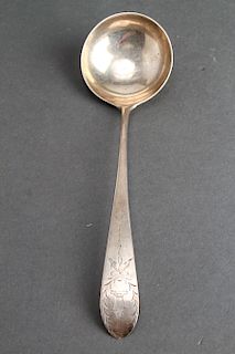 Issac Hutton Early American Silver Ladle 18th C.