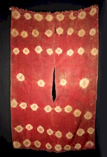 Proto Nazca Tie-Dyed Textile Poncho