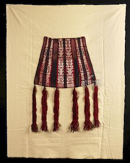 Fine Inca Textile Coca Bag w/ Abstract Motifs
