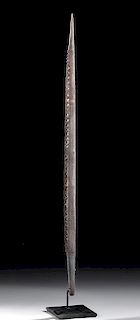 Early 20th C. Australian Aboriginal Wood Spear Tip