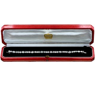 Cartier Cartier 1950's Diamond Platinum Bracelet