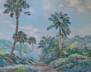 Large Geoffrey Bate Florida Painting