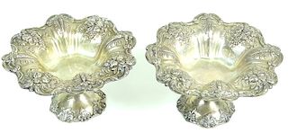 (2)Francis The 1st Sterling Silver Serving Compote