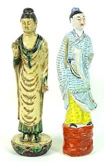(3) Chinese Buddha Sculptures