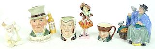 (6) Six Royal Doulton Porcelain Toby Figures