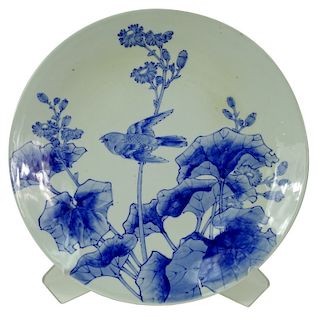 Japanese Blue And White Porcelain Charger
