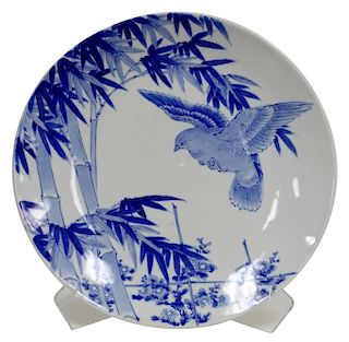 Japanese Blue And White Porcelain Charger