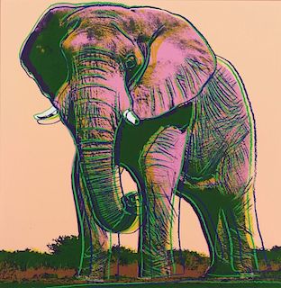 After : Andy Warhol (1928-1987) - African Elephant