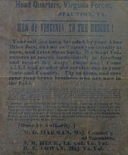 Civil War Confederate Bulletin, Wanted Jesse James