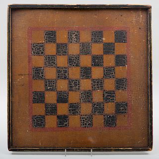 American Polychrome Painted Checkerboard