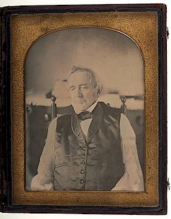 Postmortem Daguerreotype of a Seated Gentleman, Half Plate 