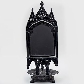 Gothic Style Cast Iron Table Mirror