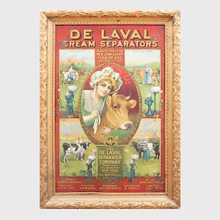 Printed Tin Dairy Advertisment for The de Laval Separator Company 