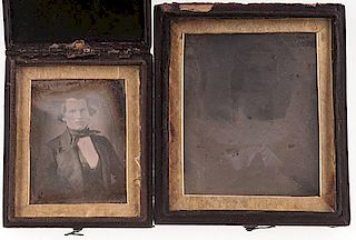Pair of Extremely Early Daguerreotypes, Possibly by Cornelius 